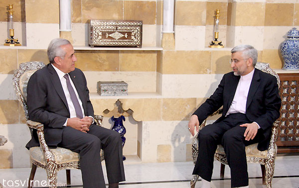 دیدار سعید جلیلی با ميشل سليمان رئيس جمهور لبنان