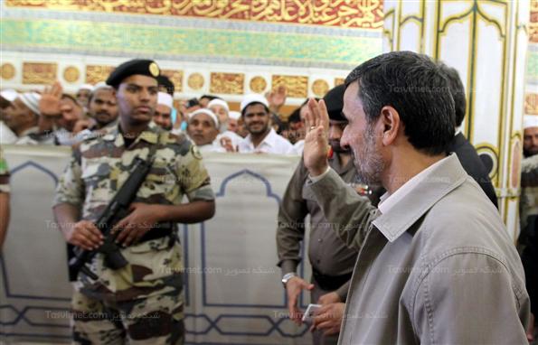احمدی نژاد در حرم نبوی(ص)+تصاویر+وبلاگستان امام صادق(ع)
