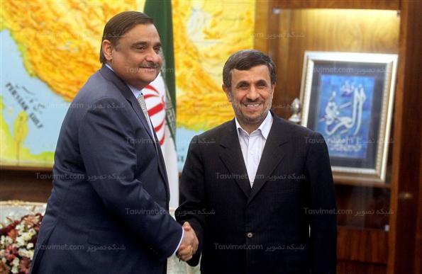 دیدار احمدی نژاد با وزیر نفت پاکستان