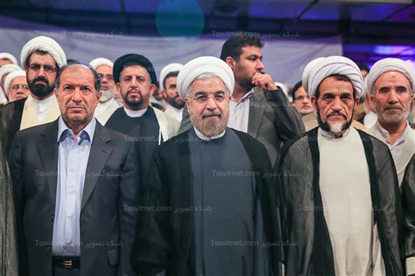 دیدارحسن روحانی با تعدادی از علما و روحانیون