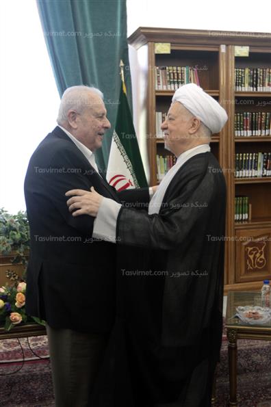 دیدار سفیر فلسطین با هاشمی رفسنجانی