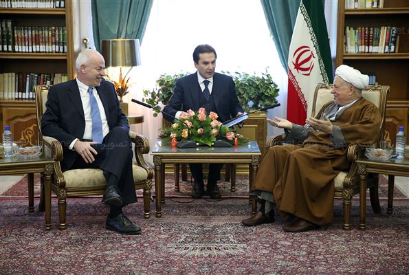 دیدار معاون وزیر خارجه ایتالیا با هاشمی رفسنجانی
