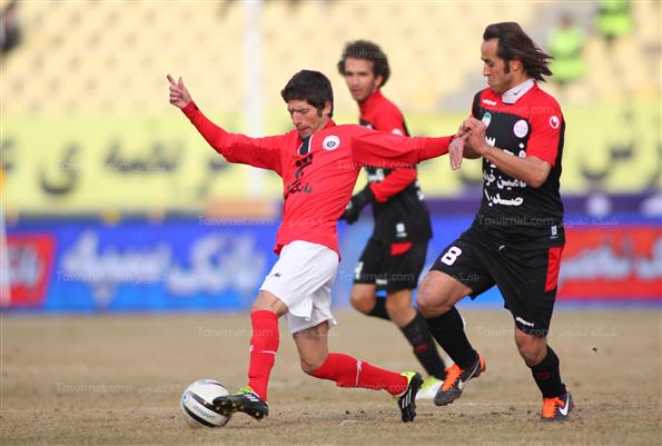 دیدار تیم های فوتبال پرسپولیس و شهرداری تبریز