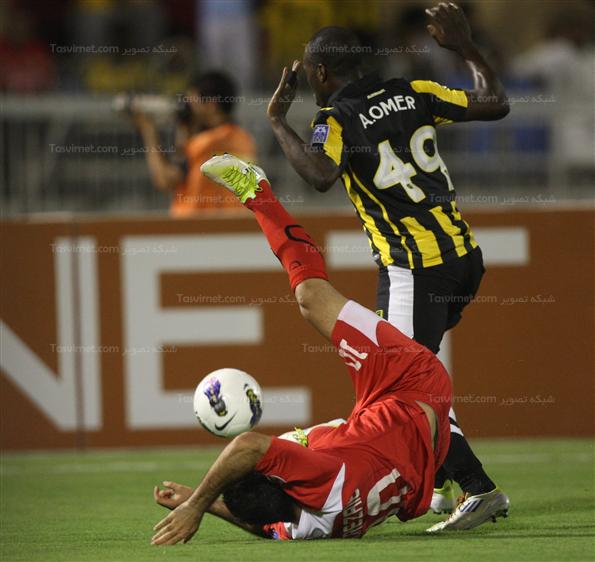 دیدار تیم های فوتبال پرسپولیس و الاتحاد عربستان