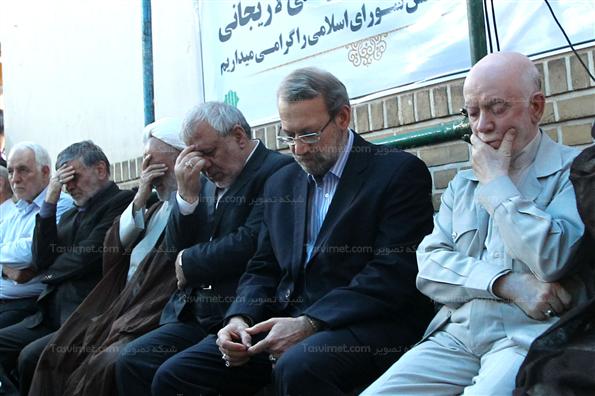 حضور لاریجانی درمراسم گرامیداشت شهدای موتلفه
