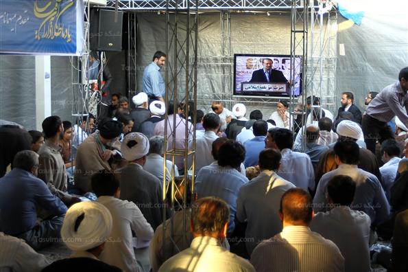 حضور لاریجانی درمراسم گرامیداشت شهدای موتلفه