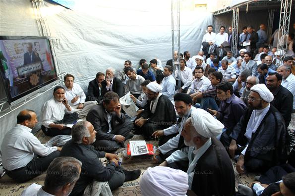 حضور لاریجانی درمراسم گرامیداشت شهدای موتلفه