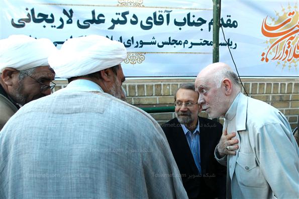 حضور لاریجانی درمراسم گرامیداشت شهدای موتلفه