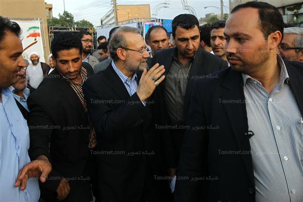 حضور لاریجانی درمراسم گرامیداشت شهدای موتلفه