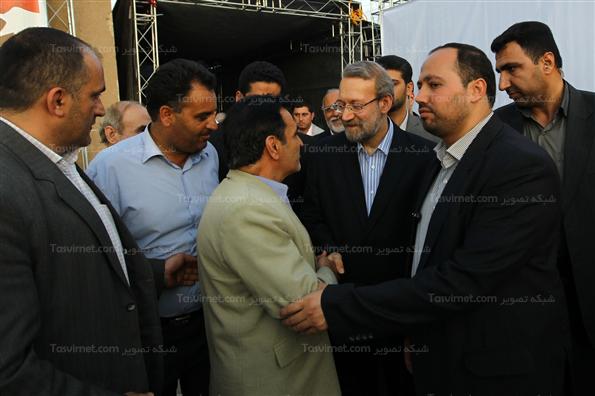 حضور لاریجانی درمراسم گرامیداشت شهدای موتلفه