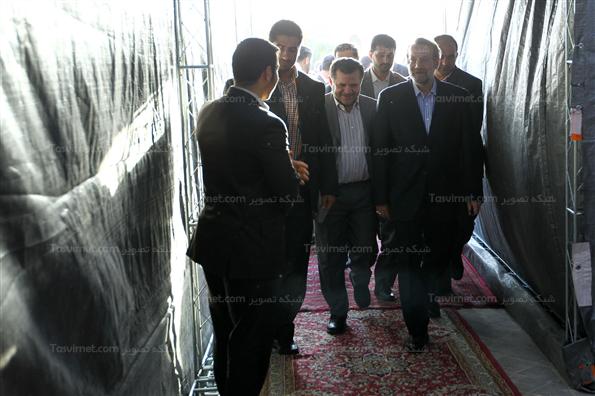 حضور لاریجانی درمراسم گرامیداشت شهدای موتلفه