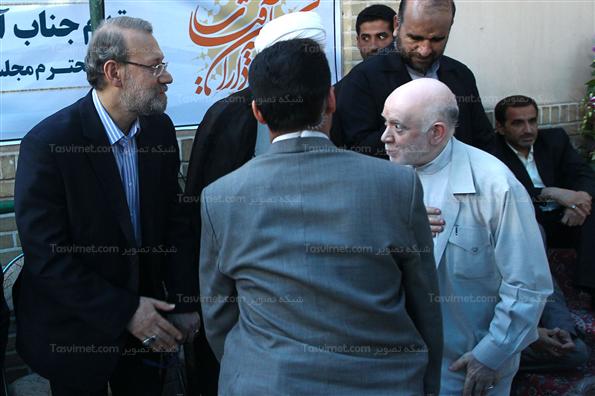 حضور لاریجانی درمراسم گرامیداشت شهدای موتلفه