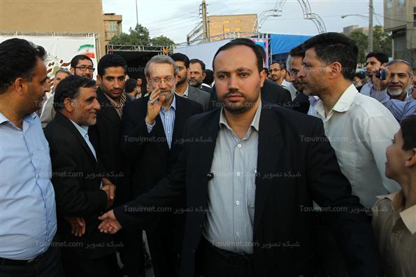 حضور لاریجانی درمراسم گرامیداشت شهدای موتلفه