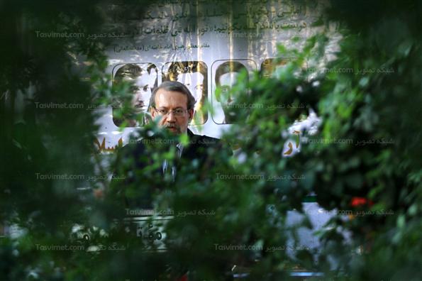 حضور لاریجانی درمراسم گرامیداشت شهدای موتلفه