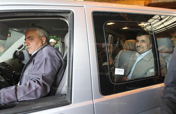 احمدی نژاد در مراسم افتتاح فاز اول واحد تولید آهن