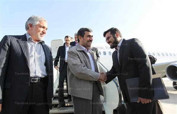 احمدی نژاد در مراسم افتتاح فاز اول واحد تولید آهن