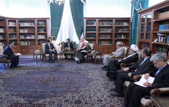 دیدارهاشمی رفسنجانی با سفیر ترکیه