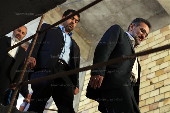 بازدید وزیر ارشاد از پروژه تالار بزرگ مرکزی یزد