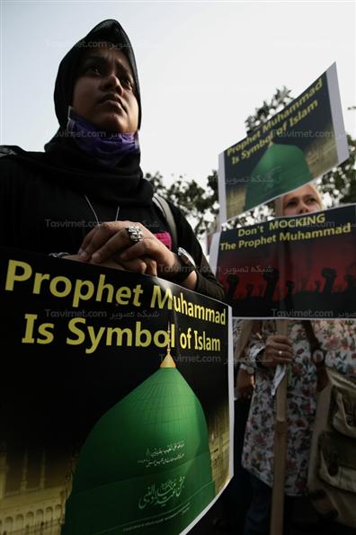 راهپیمایی مسلمانان اندونزی در اعتراض به اهانت به پیامبر اسلام