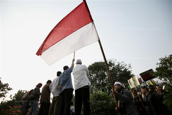 راهپیمایی مسلمانان اندونزی در اعتراض به اهانت به پیامبر اسلام
