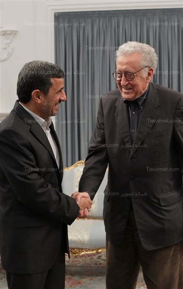 رییس جمهور در دیدار با اخضر ابراهیمی