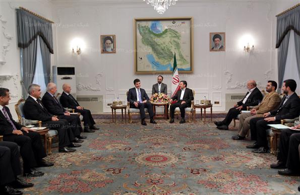 دیدار محمود احمدی نژاد با نخست وزیر اقلیم کردستان عراق