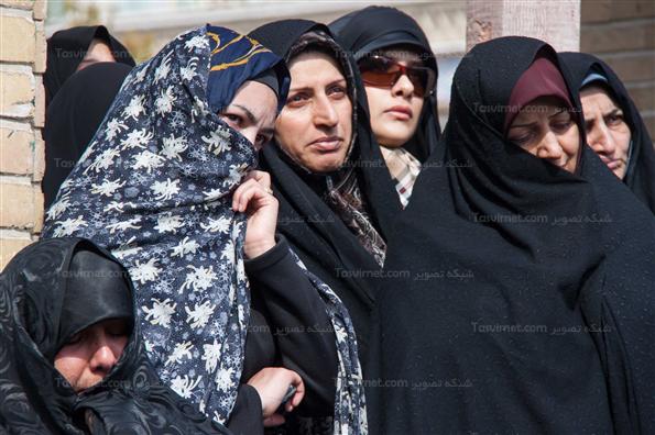 مراسم خاکسپاری پیکر آیت‌ الله عزیزالله خوشوقت