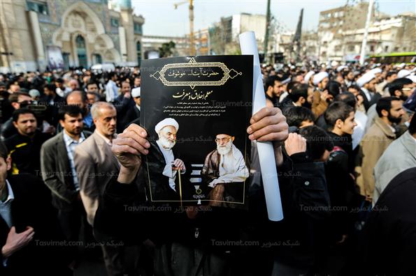 مراسم تشییع پیکر آیت‌الله حاج شیخ عزیز الله خوشوقت