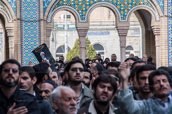 مراسم خاکسپاری پیکر آیت‌ الله عزیزالله خوشوقت