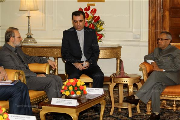 دیدار رئیس مجلس با رئیس جمهور هند