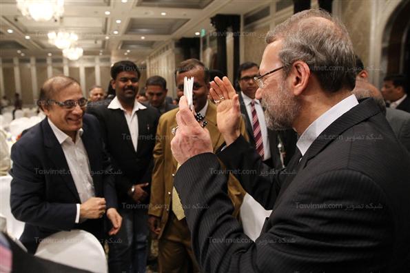 لاریجانی در جمع نمایندگان اتاق‌های بازرگانی هند