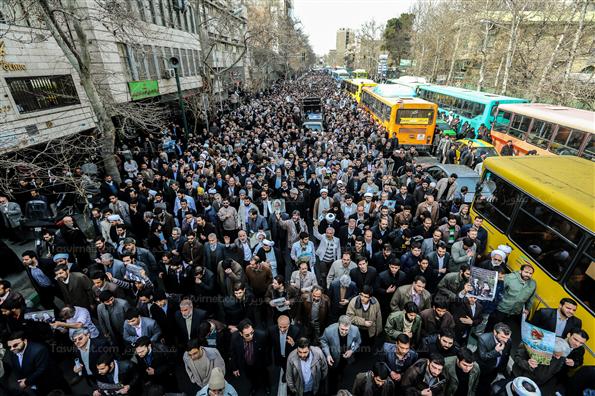 مراسم تشییع پیکر آیت‌الله حاج شیخ عزیز الله خوشوقت