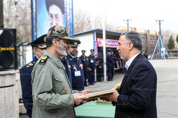 صبحگاه مشترک یگانهای نمونه نیروی هوایی ارتش