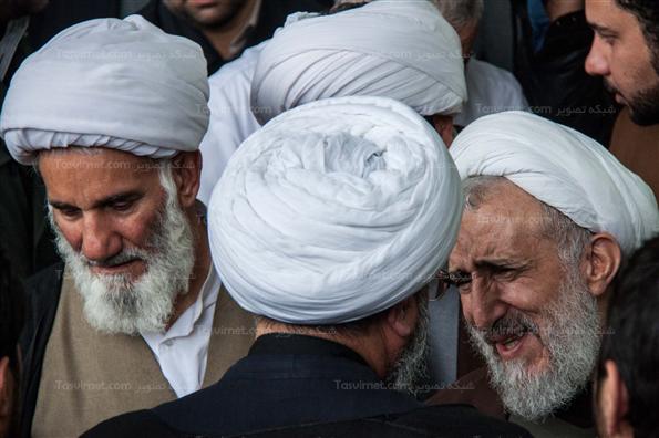 مراسم خاکسپاری پیکر آیت‌ الله عزیزالله خوشوقت