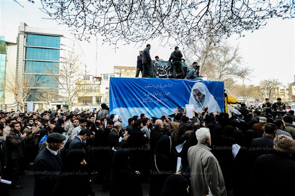 مراسم تشییع پیکر آیت‌الله حاج شیخ عزیز الله خوشوقت