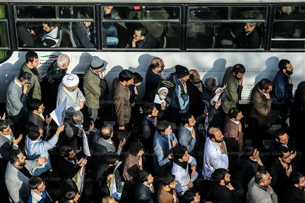 مراسم تشییع پیکر آیت‌الله حاج شیخ عزیز الله خوشوقت