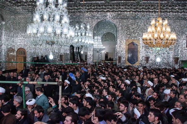 مراسم خاکسپاری پیکر آیت‌ الله عزیزالله خوشوقت