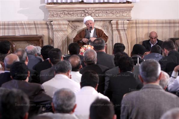 دیدار جمعی از اعضای خانه کارگر با هاشمی رفسنجانی