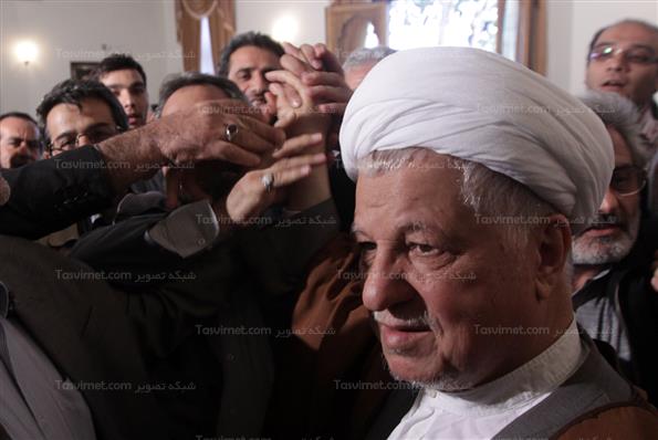 دیدار جمعی از اعضای خانه کارگر با هاشمی رفسنجانی