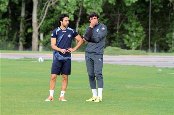 حاشیه تمرین تیم استقلال