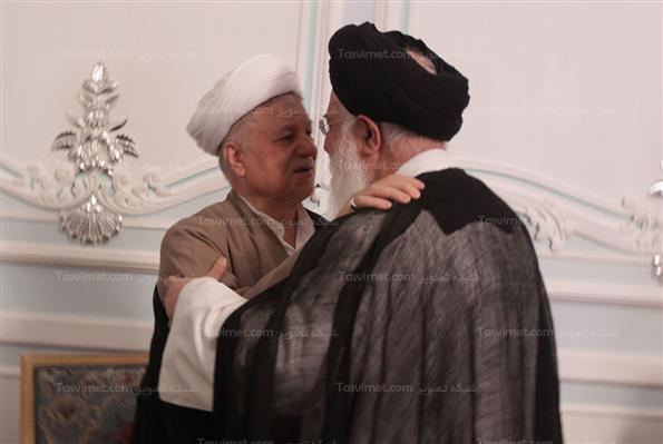 دیدار آیت الله علم الهدی باآیت الله هاشمی رفسنجانی