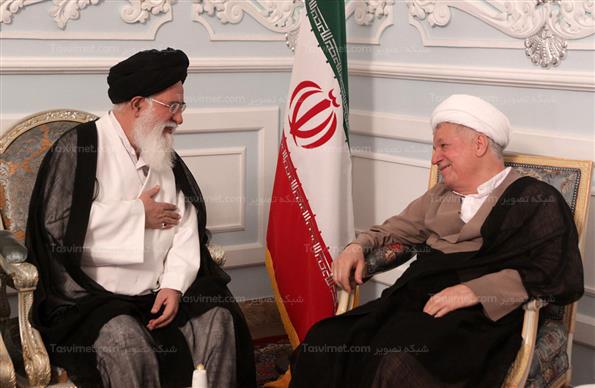 دیدار آیت الله علم الهدی باآیت الله هاشمی رفسنجانی