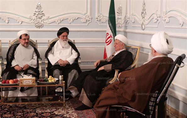 دیدار آیت الله علم الهدی باآیت الله هاشمی رفسنجانی