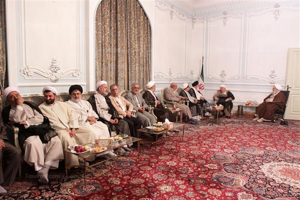 دیدار آیت الله علم الهدی باآیت الله هاشمی رفسنجانی