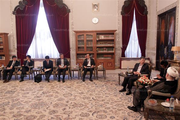 دیدار هاشمی رفسنجانی با نخست وزیر ژاپن