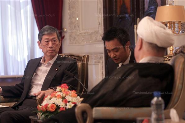 دیدار هاشمی رفسنجانی با نخست وزیر ژاپن