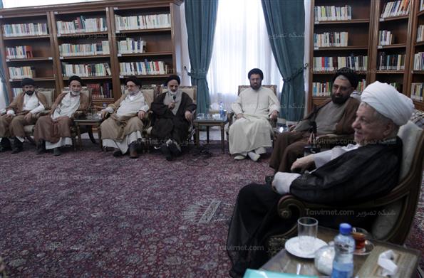 دیدار علمای شهرستان مُهر با هاشمی رفسنجانی