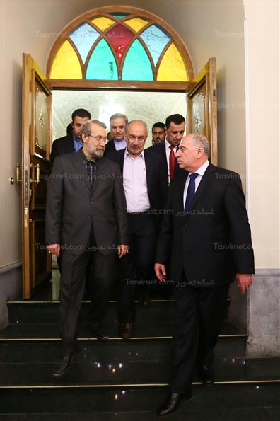 دیدار اسامه النجیفی با علی لاریجانی