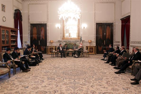 دیدار هاشمی رفسنجانی با نخست وزیر ژاپن