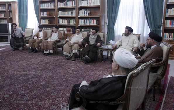دیدار علمای شهرستان مُهر با هاشمی رفسنجانی